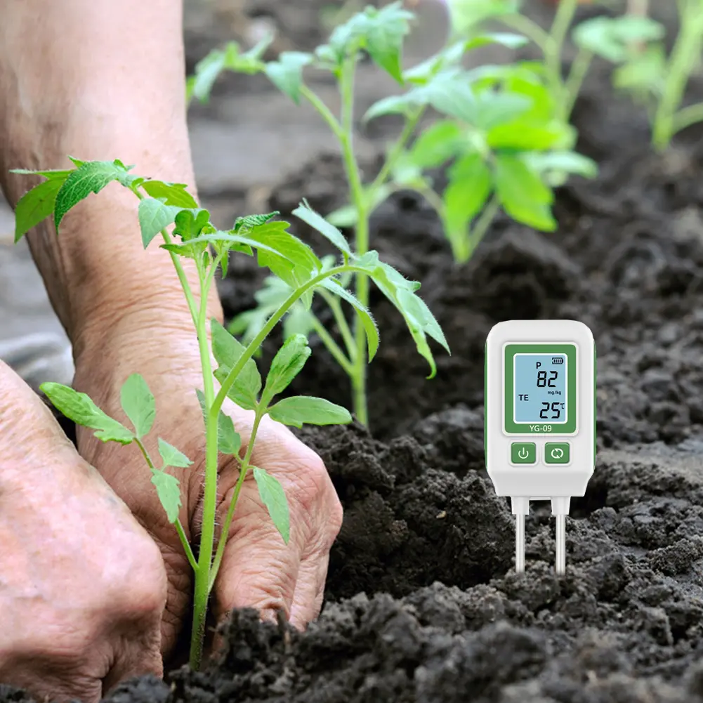 Soil NPK Analyser Meter 0-1999mg/kg Dual Needle Nitrogen Phosphorus Potassium Detector Fertility Tester for Garden Farm