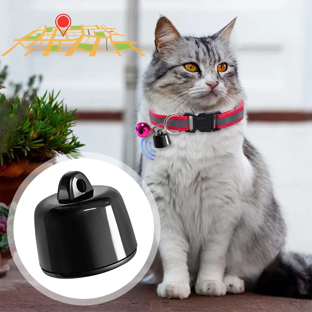 Pet Mini GPS Tracker Anti-Lost Smart Dog Tracker with Adjustable Collar Cat Locator Global Real-Time Tracking for Dogs and Cats