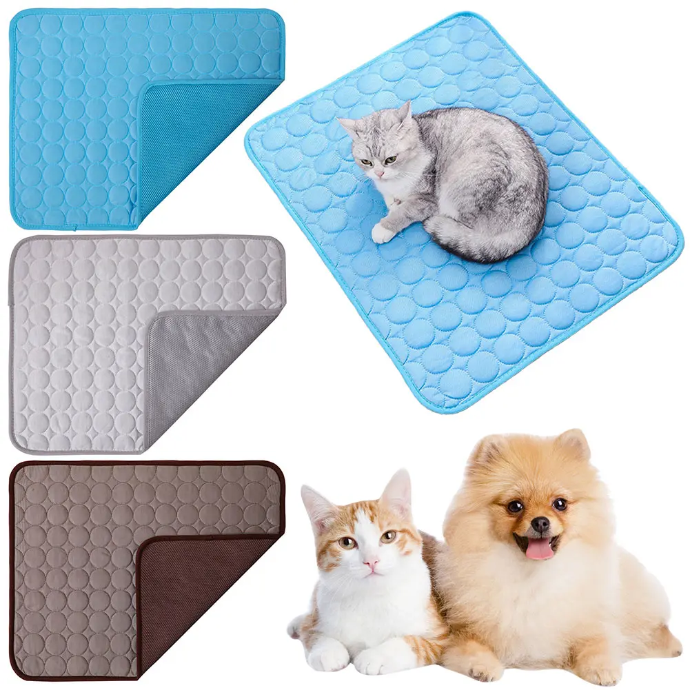 Summer Dog Cooling Mat Sleeping Cushion for Dogs & Cats Pet Mat Dog Cooling Pad Soft Breathable Pet Bed Pets/Dogs/Cats Supplies