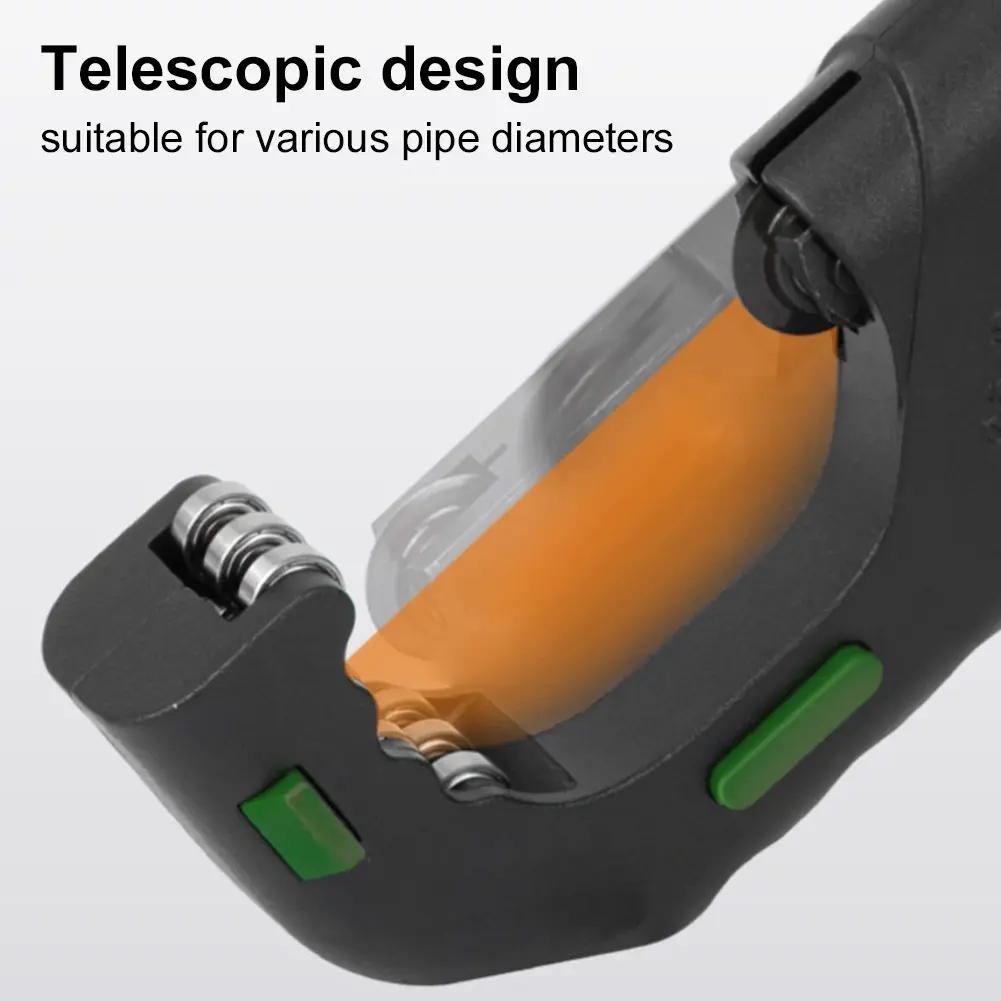 Tube Cutter 5- 50mm Rotary Pipe Cutter with Deburring Tool Pipe Cutting Machine Retractable for Aluminum/Stainless Steel Tube