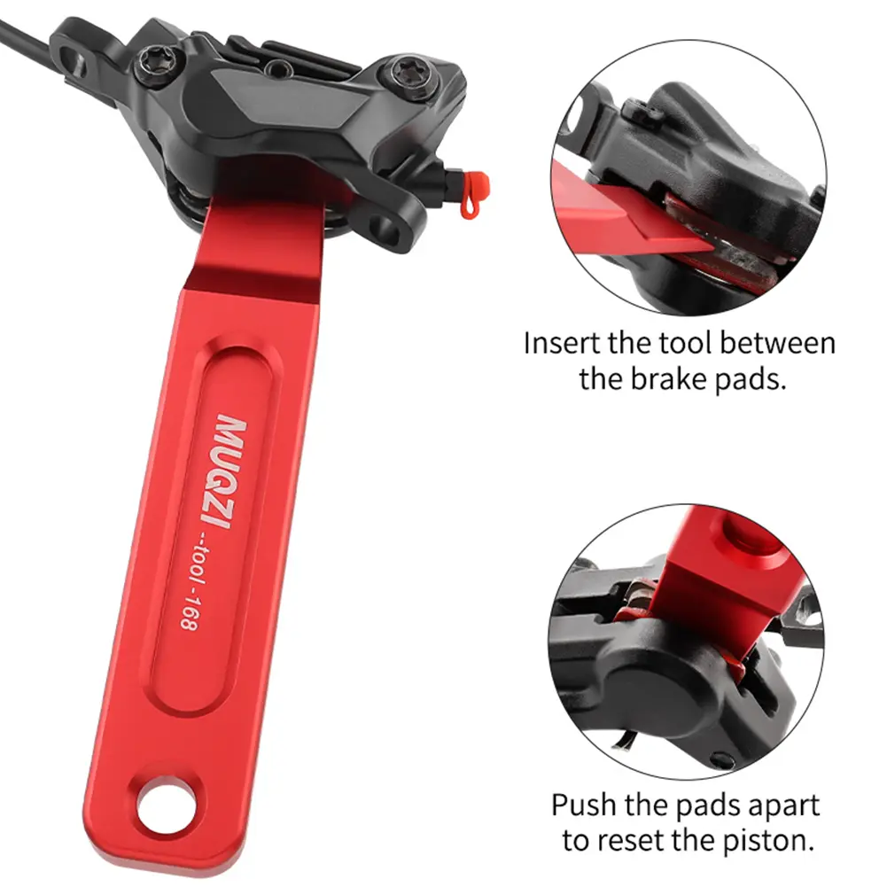 Bike Disc Brake Caliper Piston Press Tool Aluminum Alloy Bike Hydraulic Disc Caliper Piston Insert Tool Bike Repair Tools
