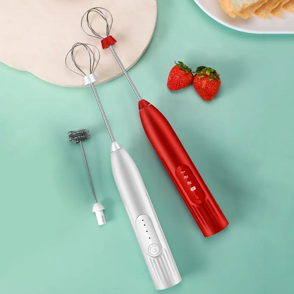 Automatic Milk Drink Coffee Whisk Mixer Electric Egg Beater Frother Kitchen Tool