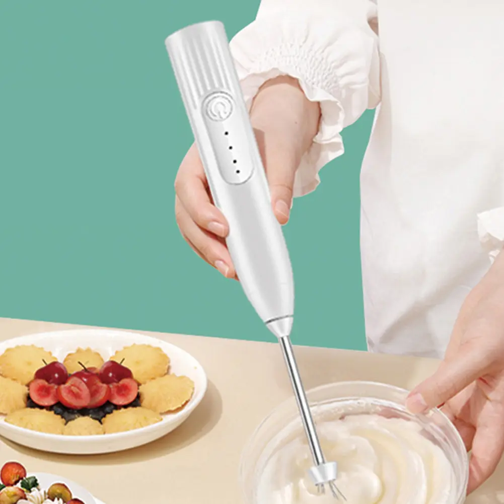 Automatic Milk Drink Coffee Whisk Mixer Electric Egg Beater Frother Kitchen Tool