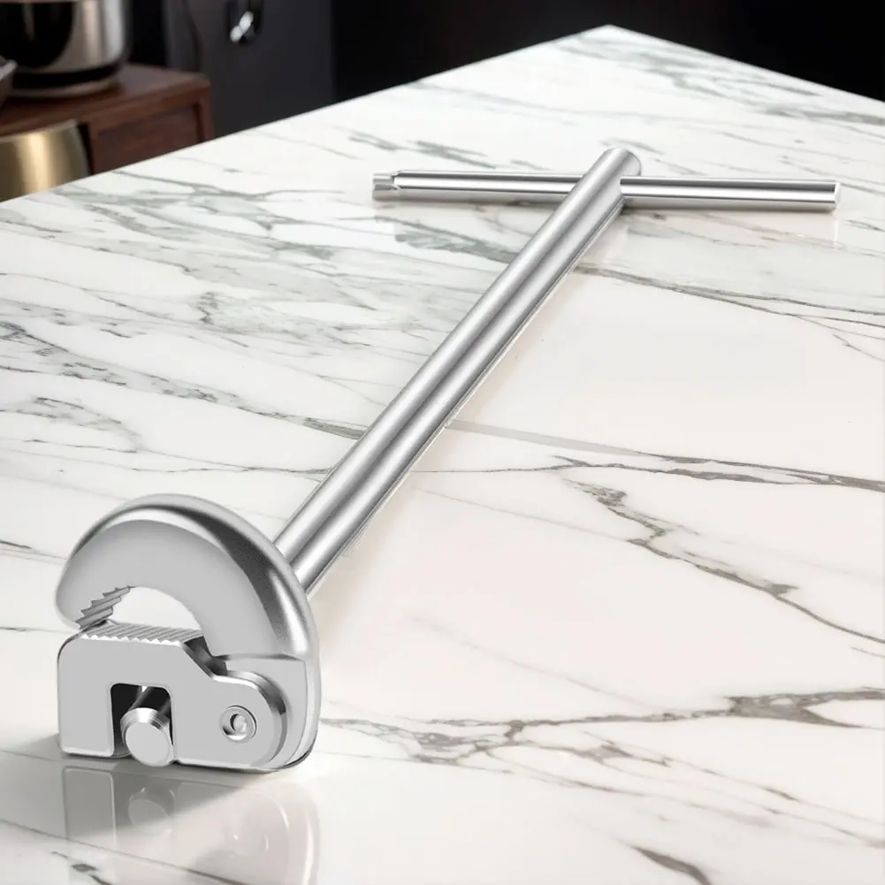 11inch Adjustable Tap Nut Spanner 3/8 To 1-1/4inch Jaw Capacity for Fixing Back and Union Nuts Under Sink for Tight Spaces