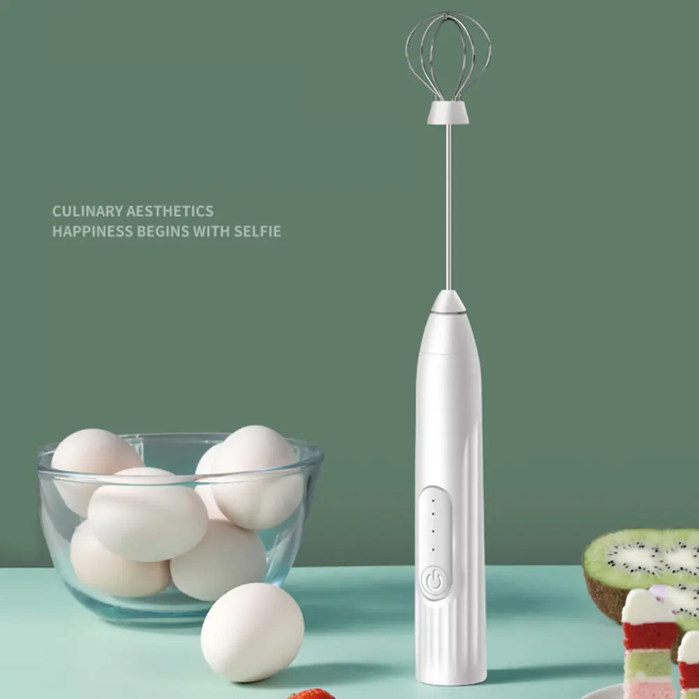 Automatic Milk Drink Coffee Whisk Mixer Electric Egg Beater Frother Kitchen Tool