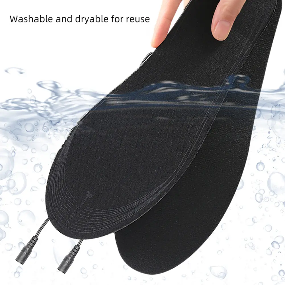 USB Heated Shoe Insoles Electric Heated Shoes Pad Cuttable Foot Warming Pad Washable Electric Heated Insoles for Men Women