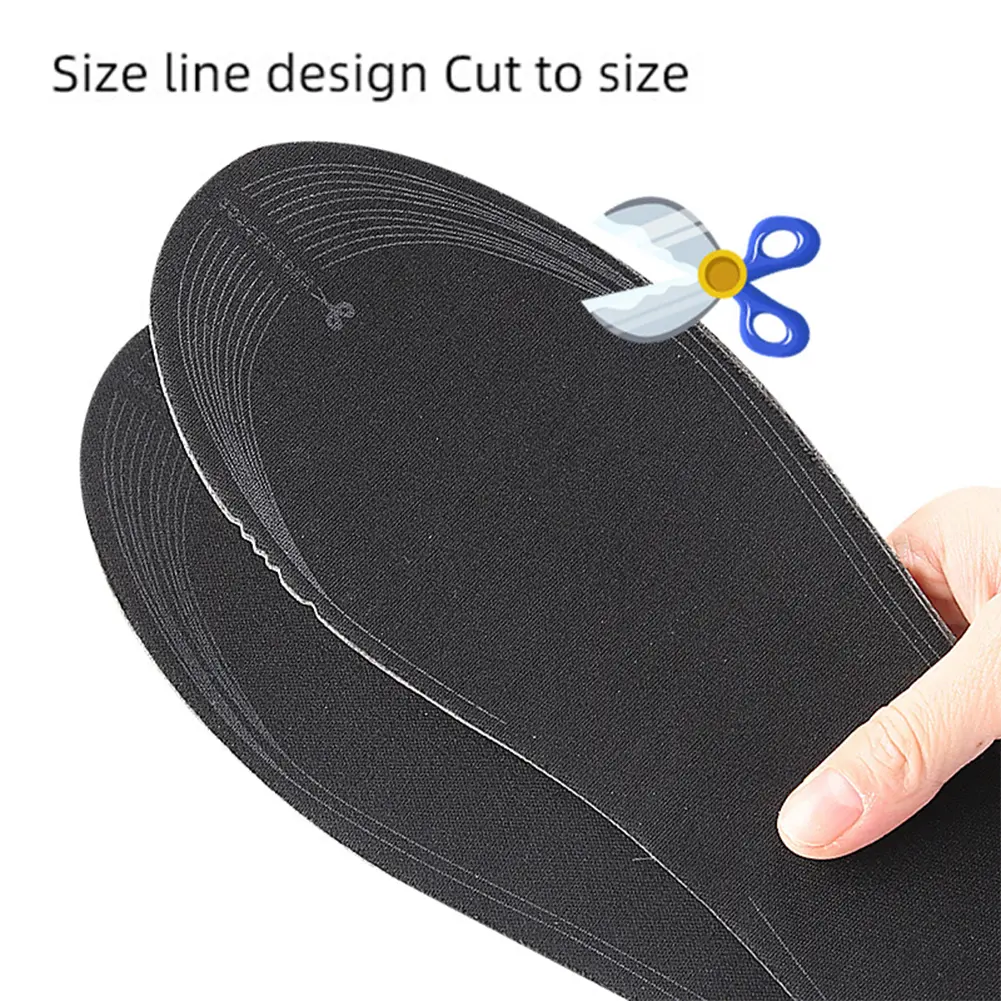 USB Heated Shoe Insoles Electric Heated Shoes Pad Cuttable Foot Warming Pad Washable Electric Heated Insoles for Men Women