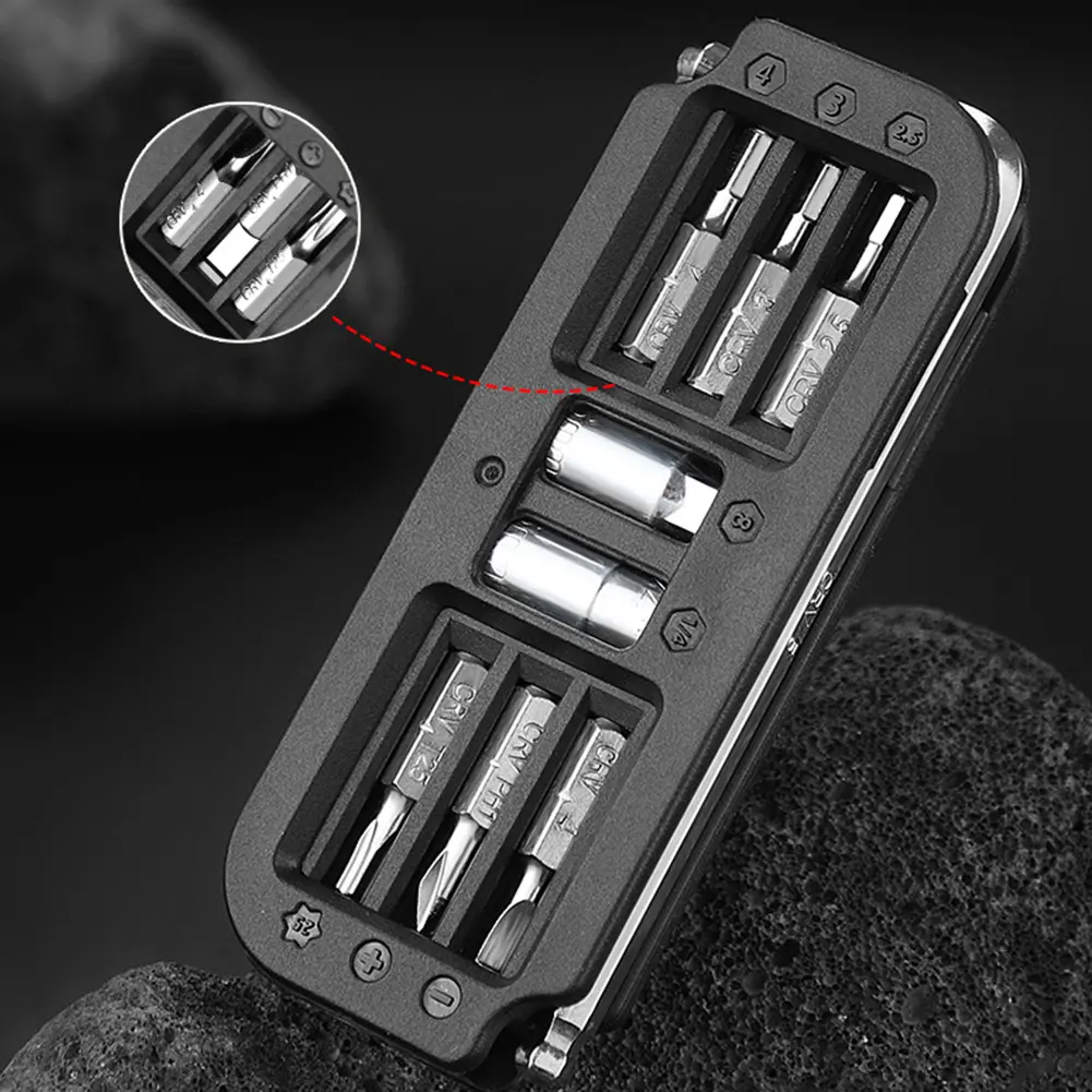 10-in-1 Bicycle Multi-Tool Steel Cycling Combination Maintenance Tools Portable Bike Maintenance Tool Bike Repair Tool Kit