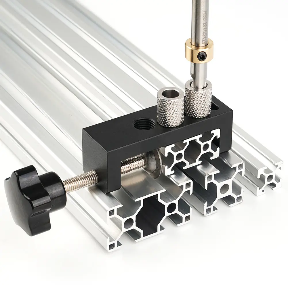 Universal DIY Tool Aluminum Profile Punching Auxiliary DIY Tool Profiles Generic Jig Guide for 20/30/40 Series Profiles