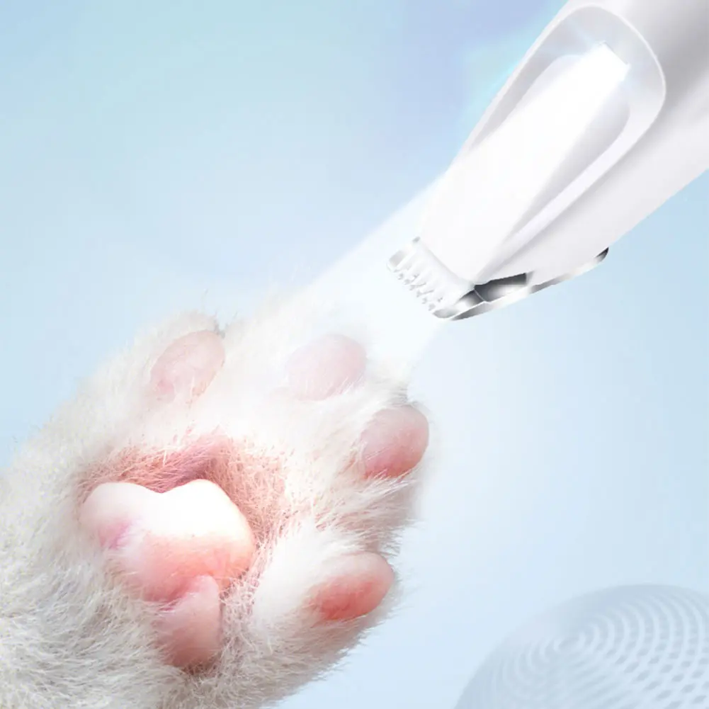 Cat Paw Trimmer Cat Clippers USB Rechargeable Pet Grooming Shaver LED Display Cat Trimmer Low Noise for Pet's Hair Around Paws