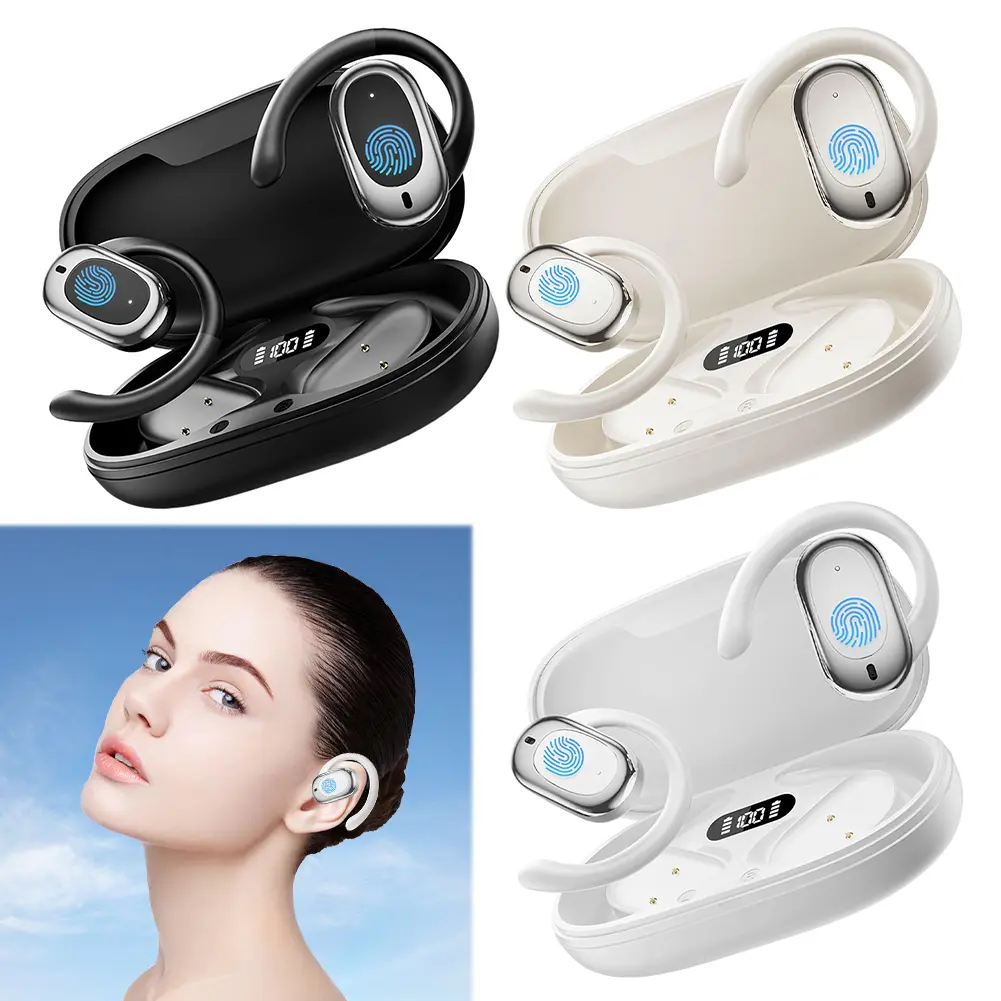 Bluetooth-Compatible TWS AI Translator Earbuds Noise Cancelling 3-in-1 Real-Time Translation Headphones for Professionals