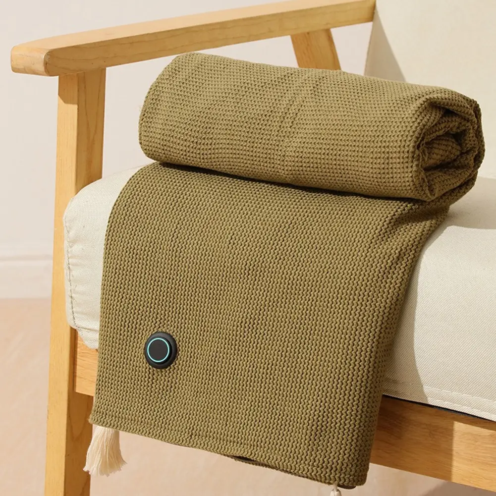 Wearable Heating Electric Blanket Shawl 3 Heating Levels Heated Shawl Portable Body Warmer Blanket for Home Office