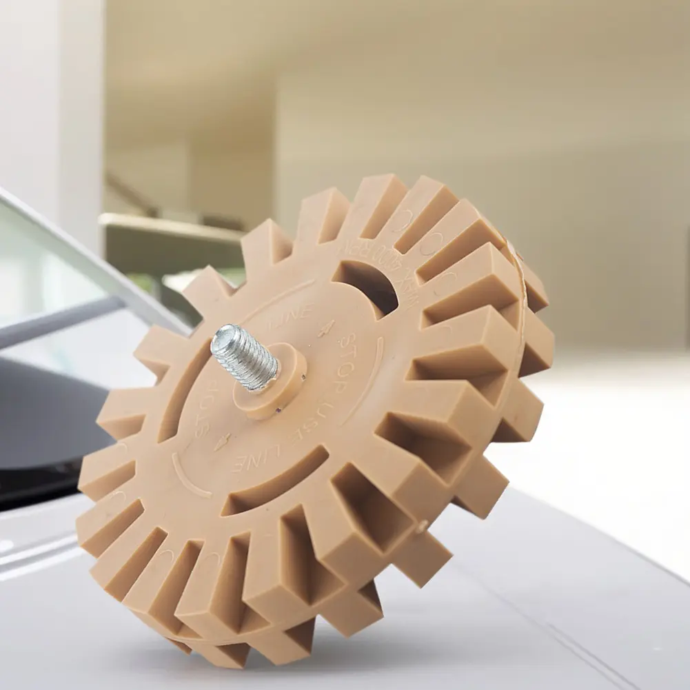 2Pcs Car Eraser Wheel Rubber Car Polishing Tools Polishing Wheel Decal Remover for Car Glue Stickers Decals