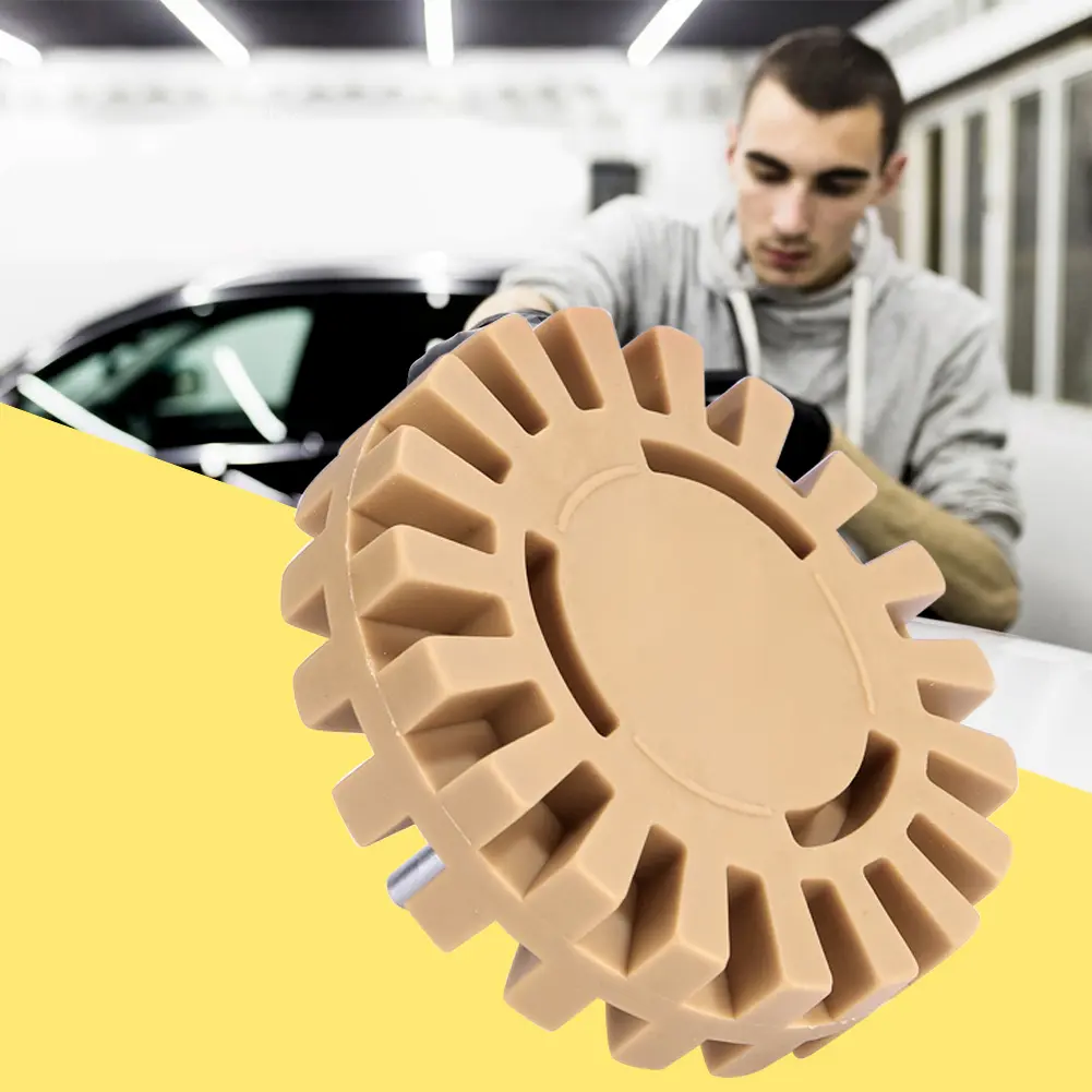 2Pcs Car Eraser Wheel Rubber Car Polishing Tools Polishing Wheel Decal Remover for Car Glue Stickers Decals