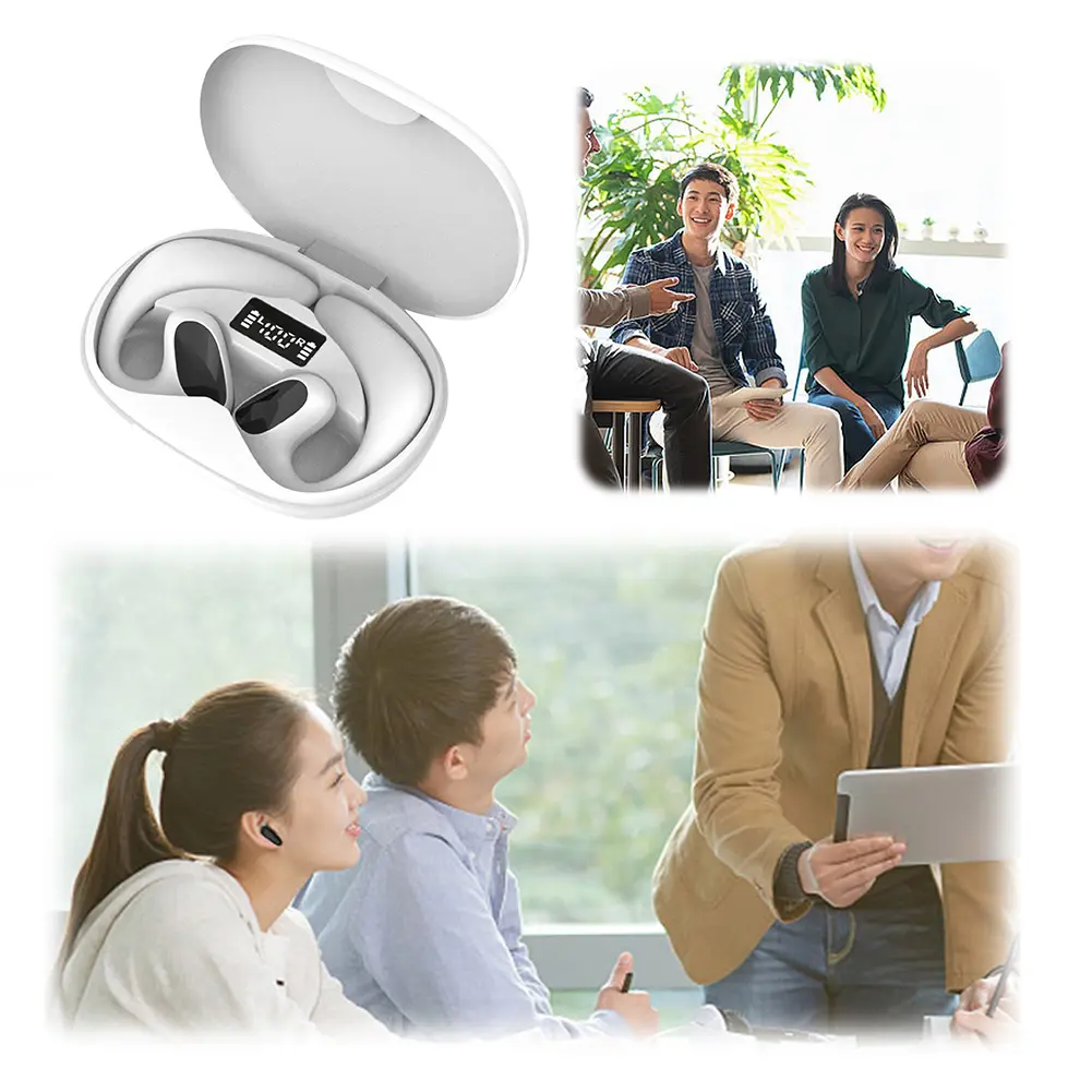 Language Translation Earbuds 144 Languages Bluetooth-Compatible 5.1 Translator Earbuds High Accuracy Real-time Two-Way Earbuds
