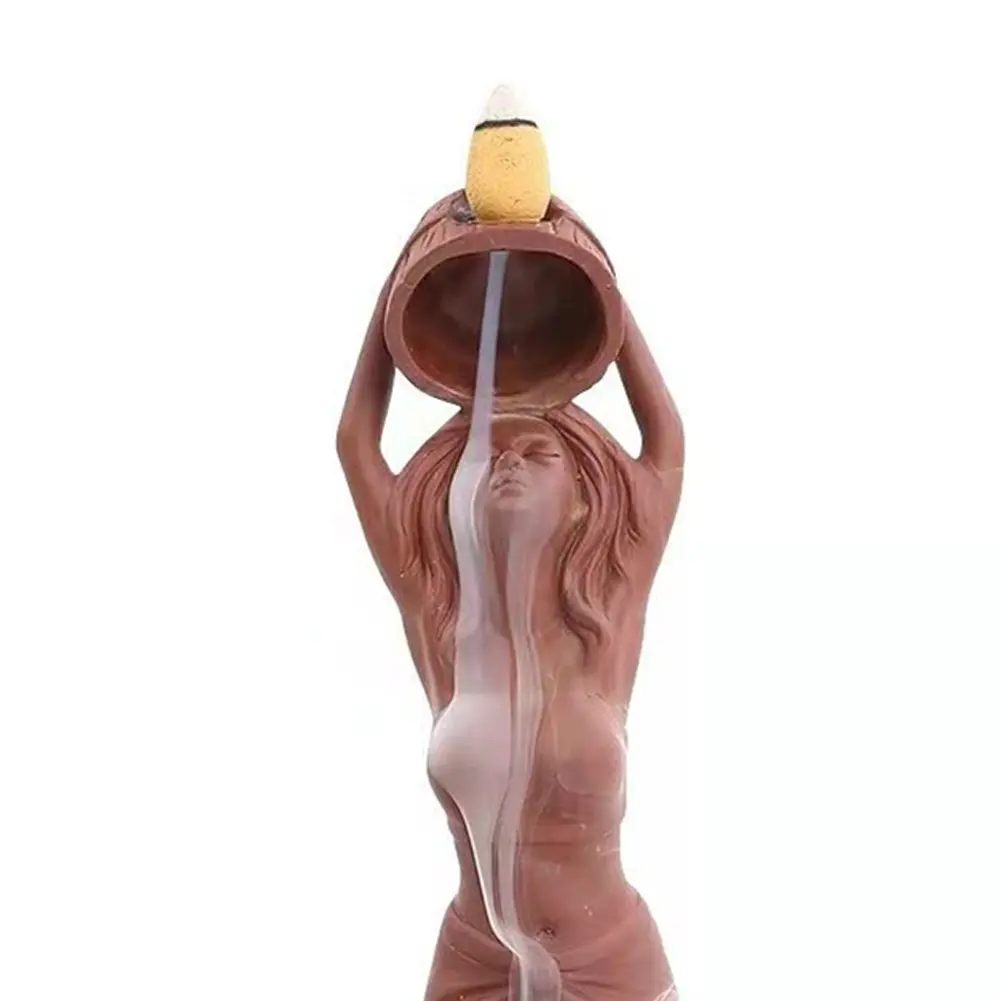 Backflow Incense Burner Waterfall Incense Holder Decorative Backflow Incense Holder Incense Stick Burner for Yoga