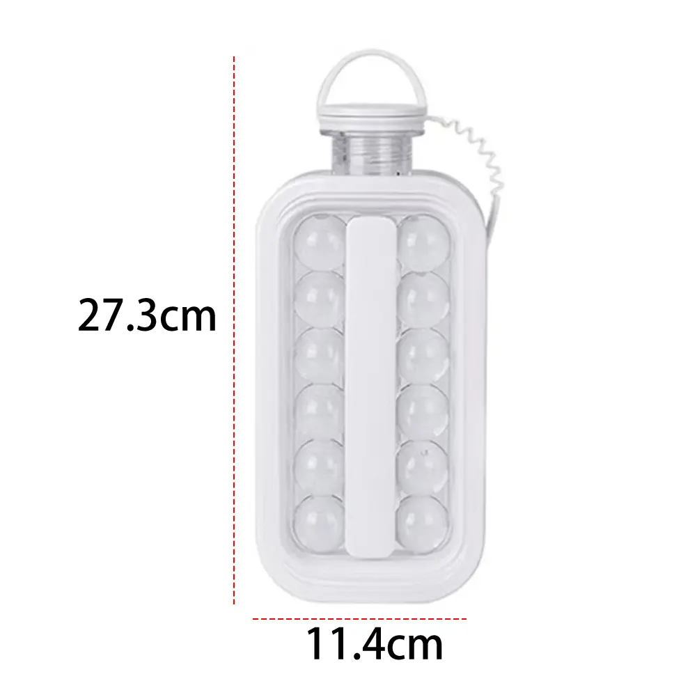 2-in-1 Ice Ball Maker Kettle Creative Ice Cubes Mold Portable Silicone Ice Cubes Tray Ice Making Tools for Kitchen Camping Bar