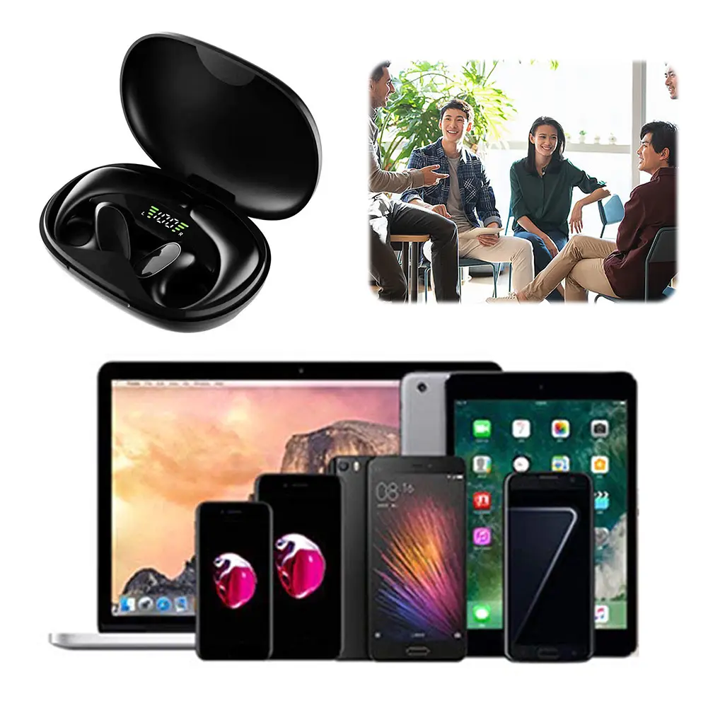 Language Translation Earbuds 144 Languages Bluetooth-Compatible 5.1 Translator Earbuds High Accuracy Real-time Two-Way Earbuds