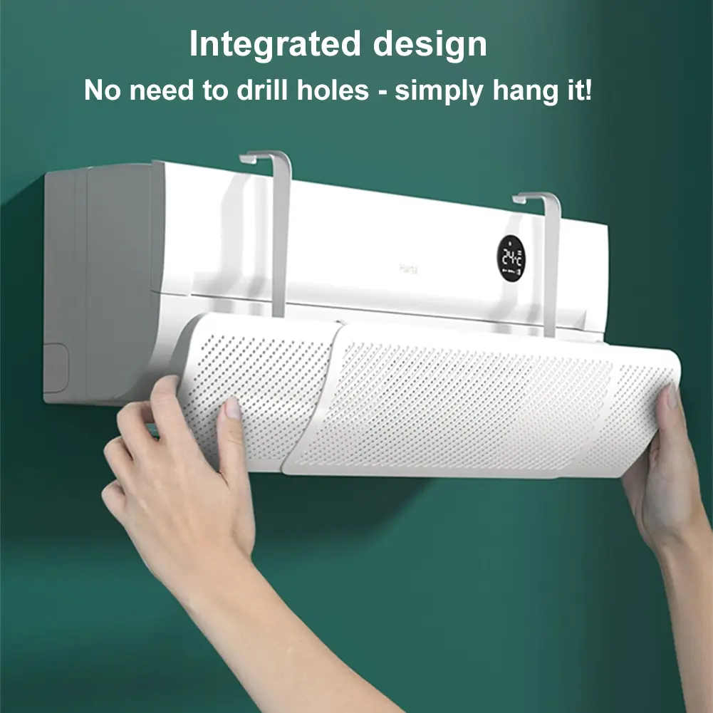 Anti-Direct Blowing Air Conditioner Wind Deflector Retractable Air Conditioning Baffle Hanging Conditioning Guide Cover for Home