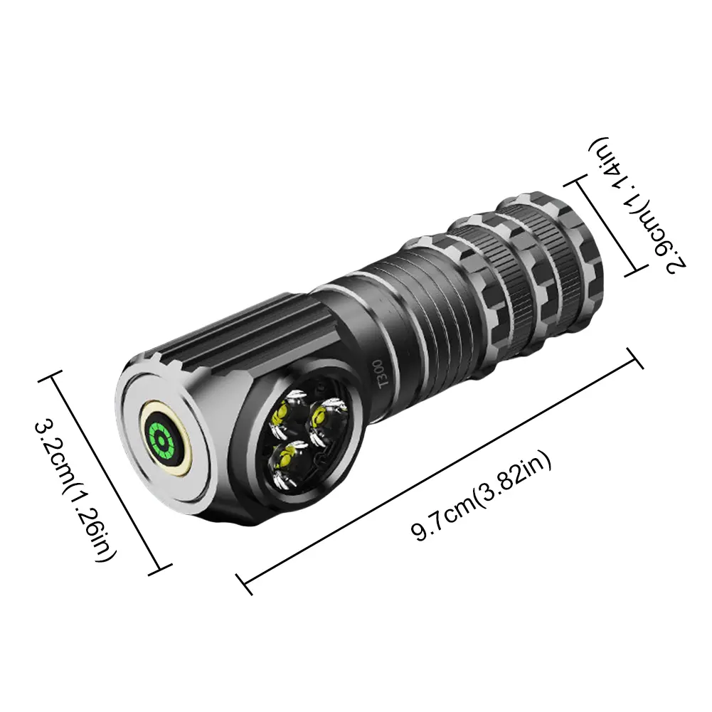 LED Powerful Headlamp Flashlight with Headband High Bright Work Light USB Rechargeable 1300LM for Outdoor Camping Hiking Working