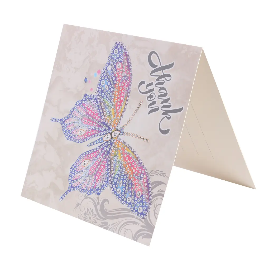 12pcs Diamond Painting Christmas Postcards Christmas Embroidery Kit 5D DIY Partial Drill Card Art Craft for Birthday Festival