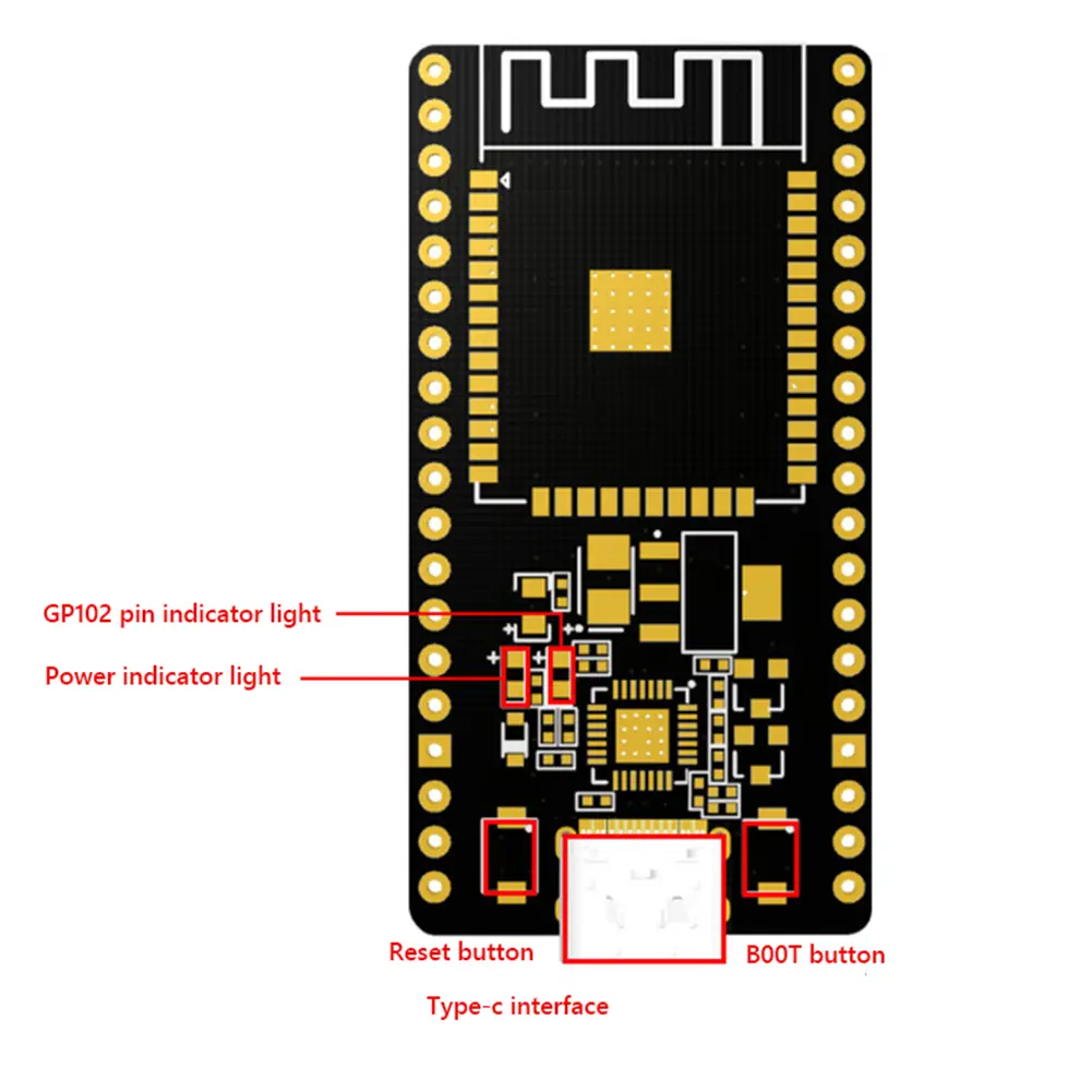 2-50pcs ESP32 WROOM-32 Development Board TYPE-C CP2102 WiFi+Bluetooth Ultra-Low Power Consumption Dual Core Wireless Module Tool