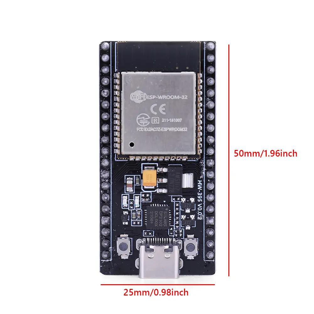 2-50pcs ESP32 WROOM-32 Development Board TYPE-C CP2102 WiFi+Bluetooth Ultra-Low Power Consumption Dual Core Wireless Module Tool