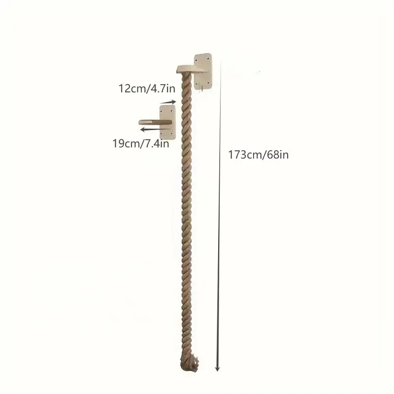 Thickened Sisal Rope Wear Resist Climbing Training Rope Reusable Claw Grinding Tool for Cat Furniture Scratcher Play Equipment