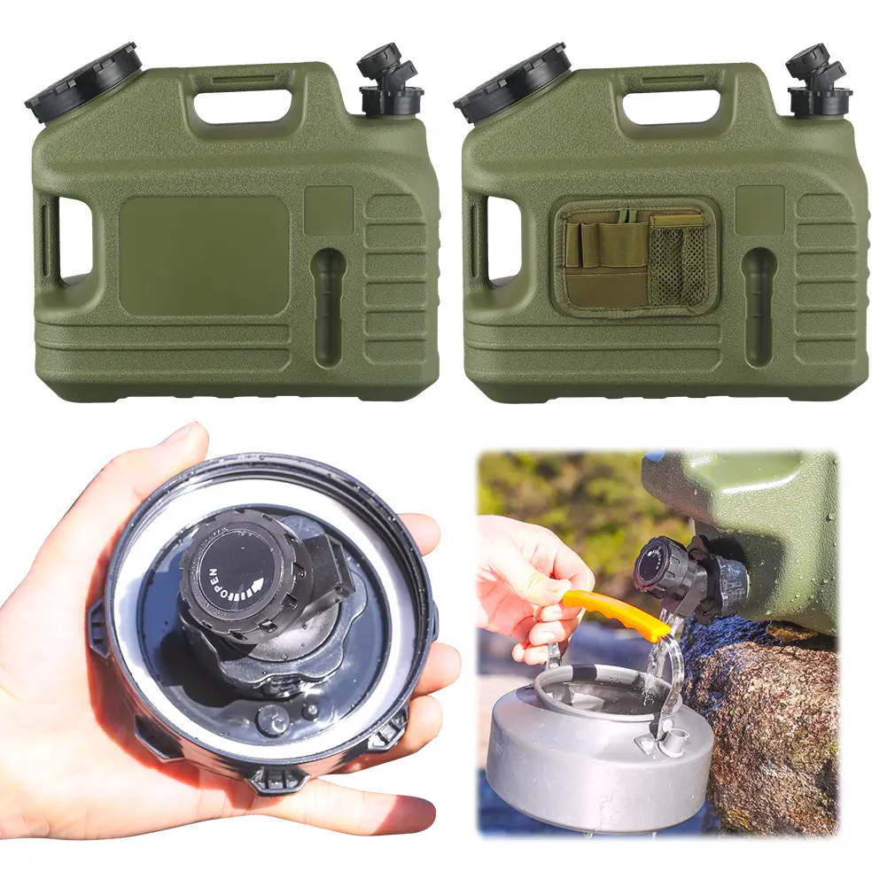 13L Water Storage Container with Spigot Water Dispenser Carrier Large Capacity Water Storage Tank for Vehicle Car Camping
