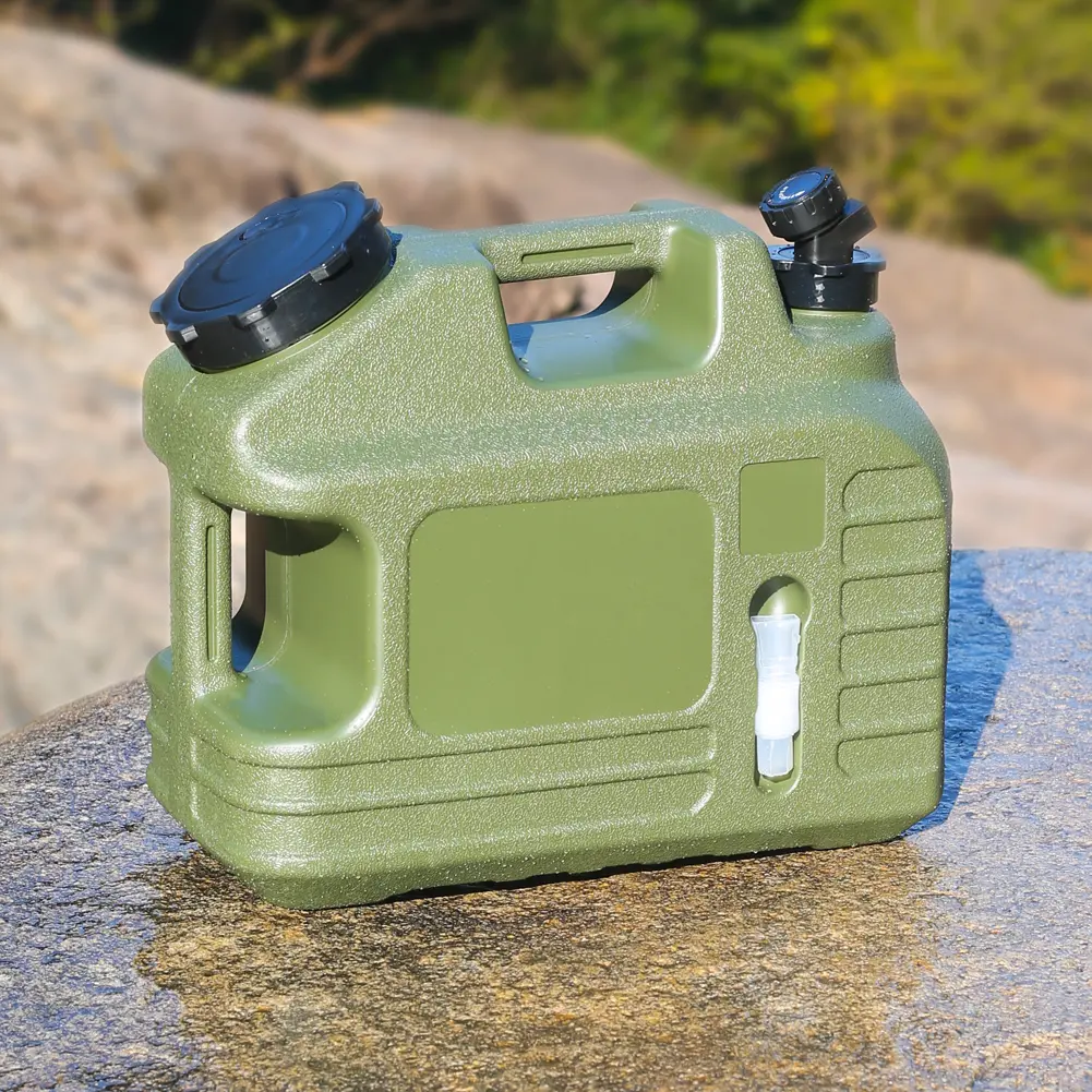 13L Water Storage Container with Spigot Water Dispenser Carrier Large Capacity Water Storage Tank for Vehicle Car Camping