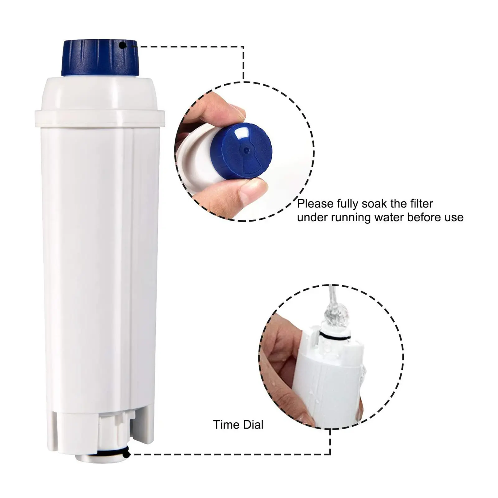 Activated Carbon Water Filter Cartridges Replacement Parts Soft Water Filter Filter Cartridge for Ecam Esam Etam Bco Ec680 Ec800