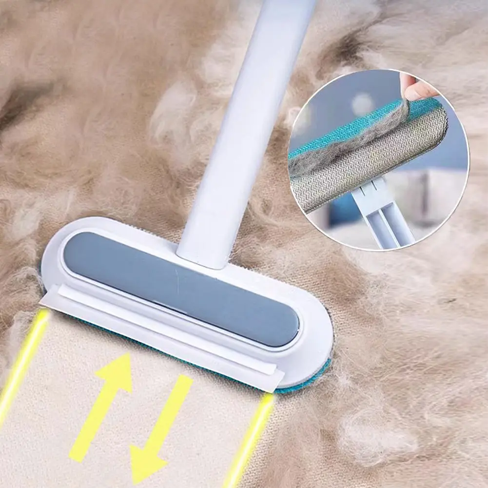 Pet Hair Remover Multifunctional Pet Hair Removal Brush Long Handle Dog Clothes Brush Lint Brush for Window Carpet Clothing