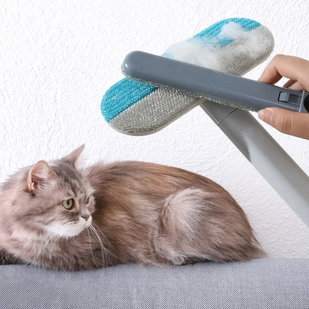 Pet Hair Remover Multifunctional Pet Hair Removal Brush Long Handle Dog Clothes Brush Lint Brush for Window Carpet Clothing