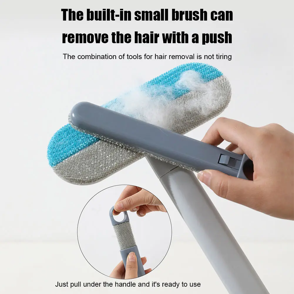 Pet Hair Remover Multifunctional Pet Hair Removal Brush Long Handle Dog Clothes Brush Lint Brush for Window Carpet Clothing