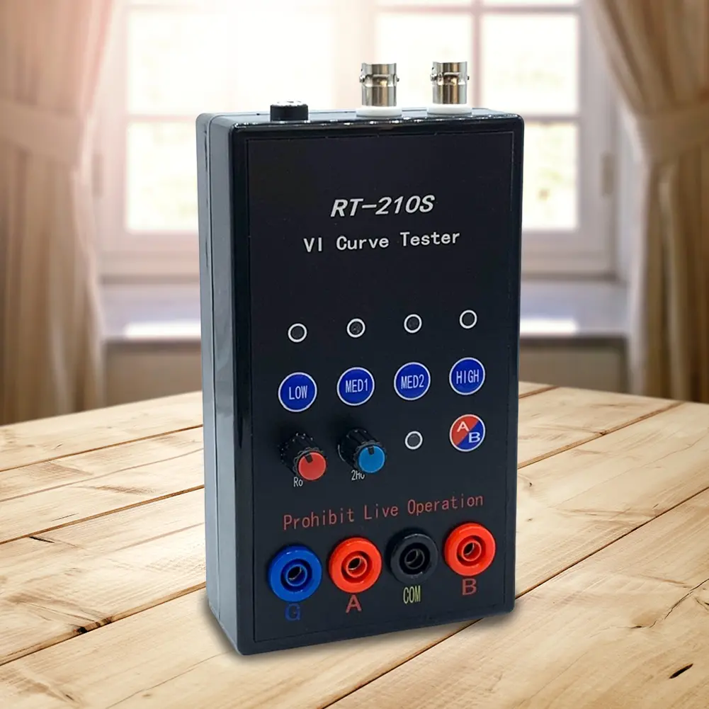 RT-210S VI Curve Tester Dual Channel Simultaneous Display Portable VI Curve Tester Circuit Board Test Device 4 Gear Frequency