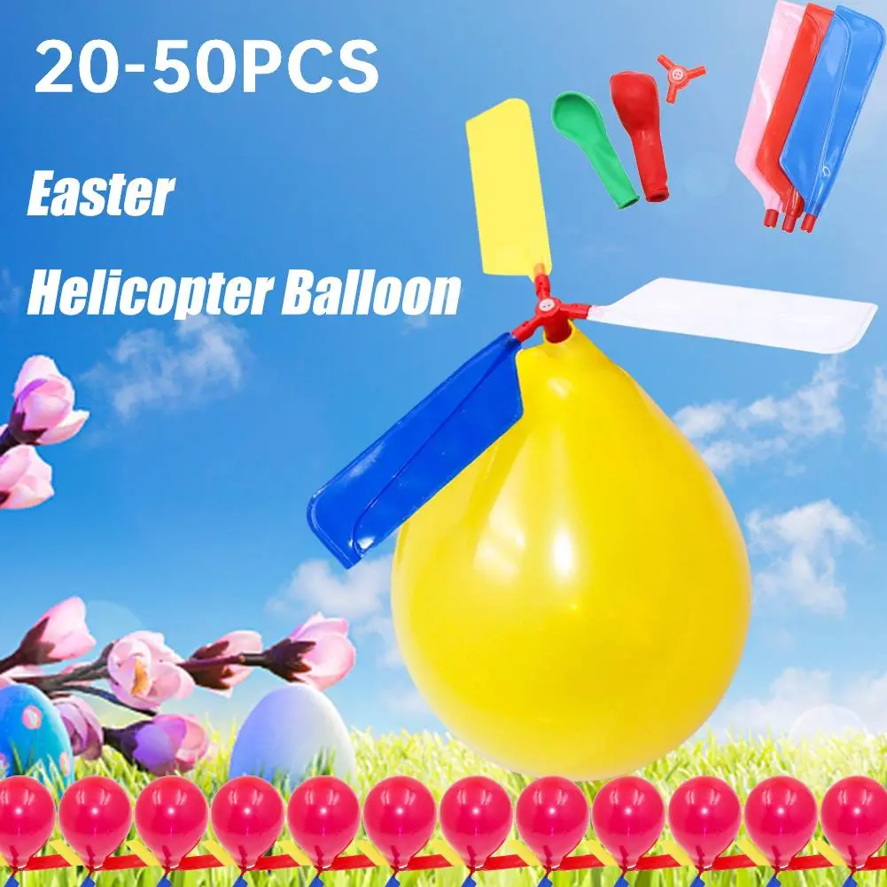 1 Set Outdoor Flying Balloon with Whistle Exercise Hands-on Ability Happy Flying Ball Balloon Aircraft for Easter Basket Fillers