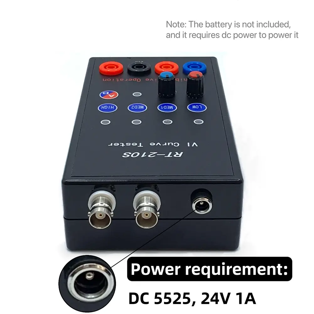 RT-210S VI Curve Tester Dual Channel Simultaneous Display Portable VI Curve Tester Circuit Board Test Device 4 Gear Frequency
