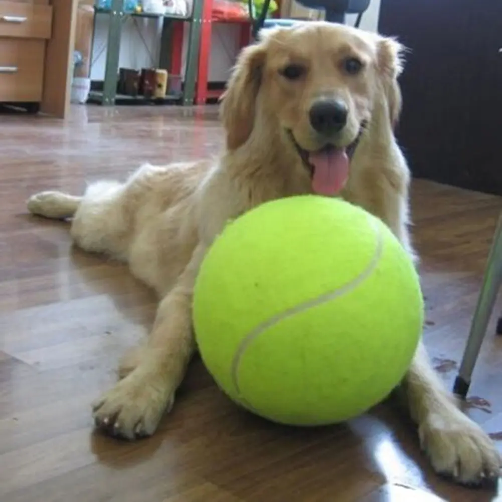 9.5 Inch Dog Tennis Ball Giant Pet Toys Big Inflatable Tennis Ball Dog Chewing Toy Giant Tennis Ball Pet Dog Interactive Toys