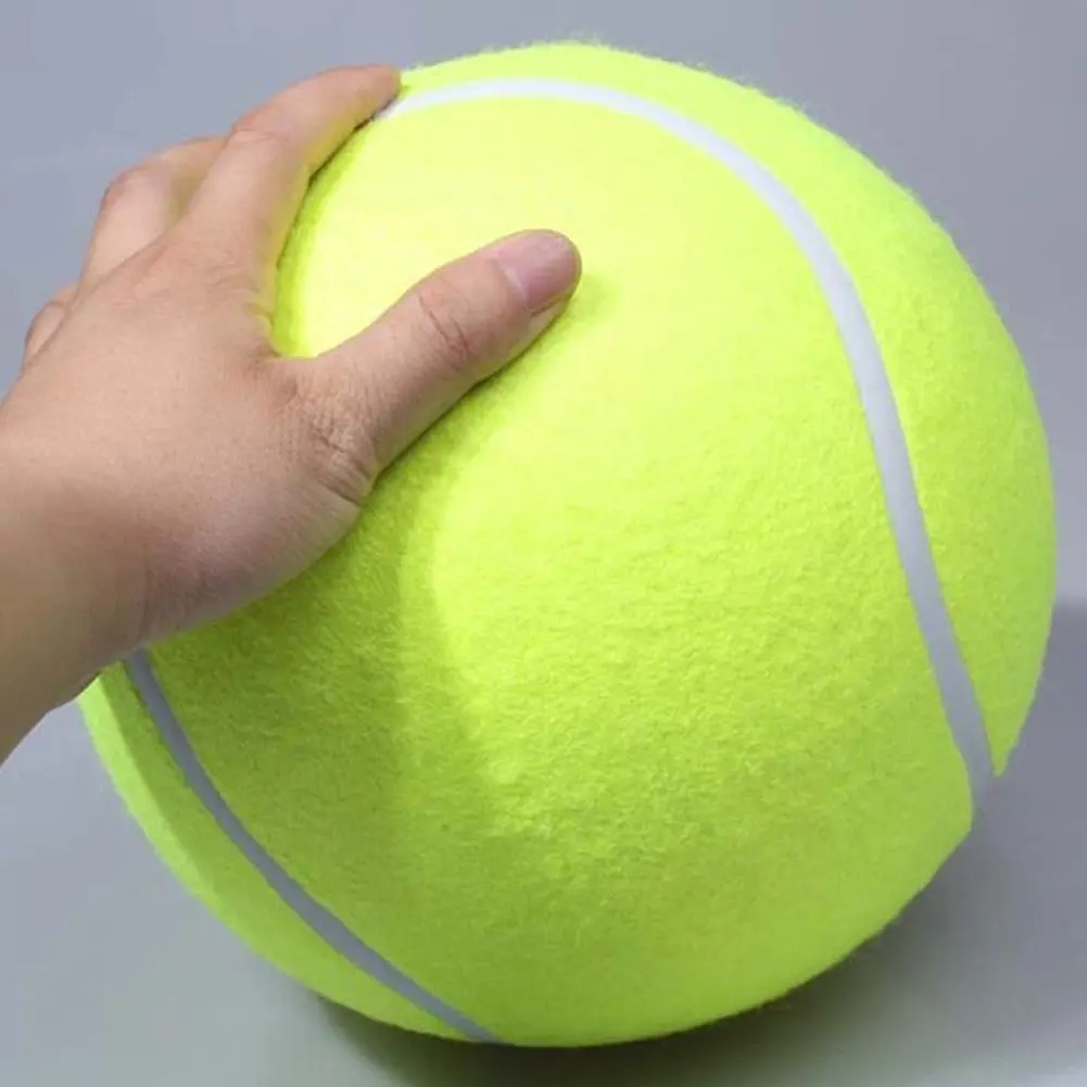9.5 Inch Dog Tennis Ball Giant Pet Toys Big Inflatable Tennis Ball Dog Chewing Toy Giant Tennis Ball Pet Dog Interactive Toys