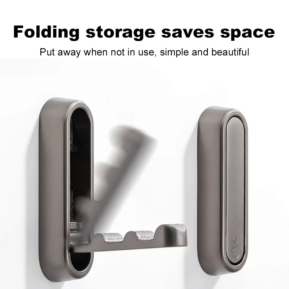 4 Pcs Foldable Wall Hook Towel Hanger Zinc Alloy Door Clothes Coat Hat Bags Hanger Robe Hook Coat Rack for Home Kitchen Bathroom
