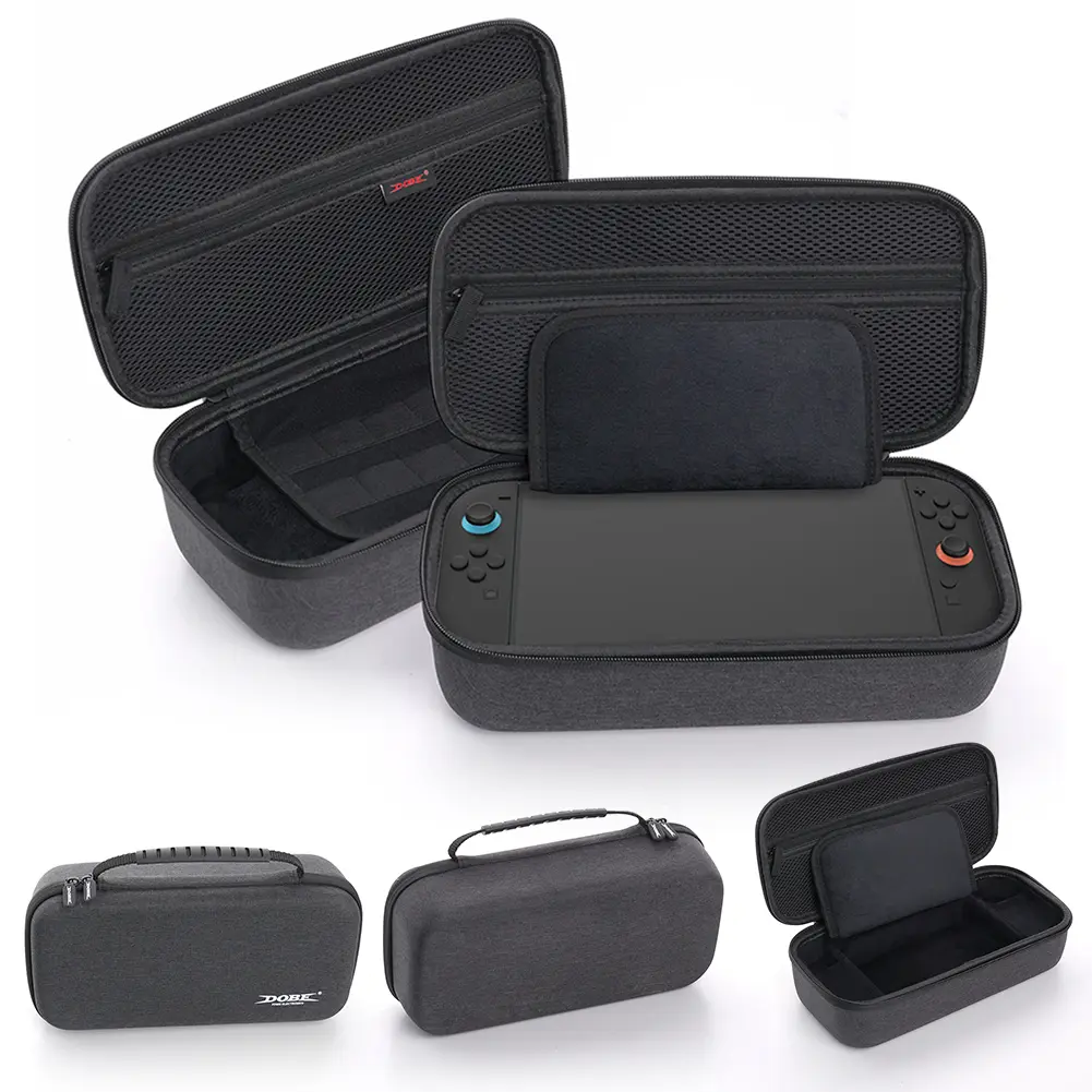 Carrying Case with 8-Bit Game Cartridge Storage Box Portable Storage Bag Organizer Bag for Switch 2 Game Console & Accessories