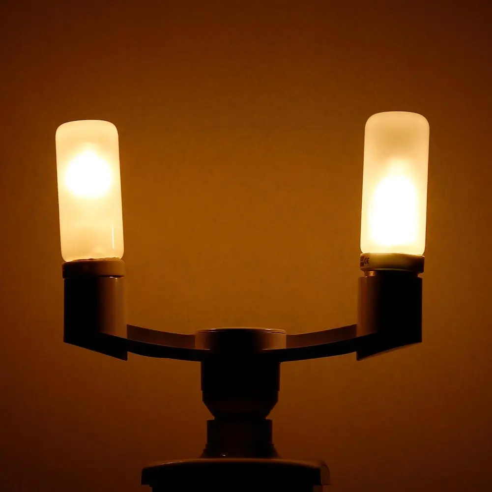 10Pcs E27 To E27 Bulb Lamp Holder Flame Retardant Dual Heads Lamp Holder 2 in 1 Light Bulb Converter for Warehouse Basement