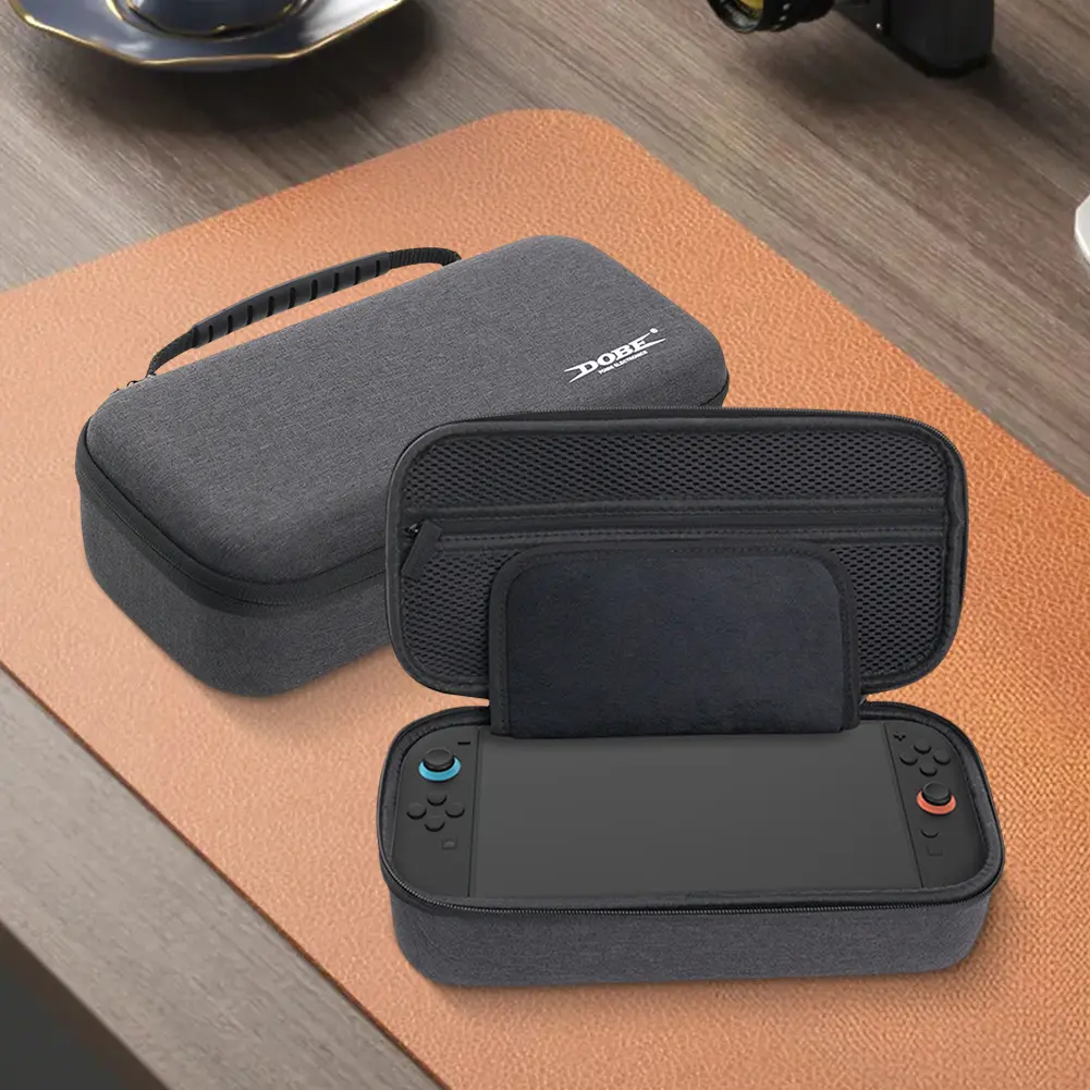 Carrying Case with 8-Bit Game Cartridge Storage Box Portable Storage Bag Organizer Bag for Switch 2 Game Console & Accessories