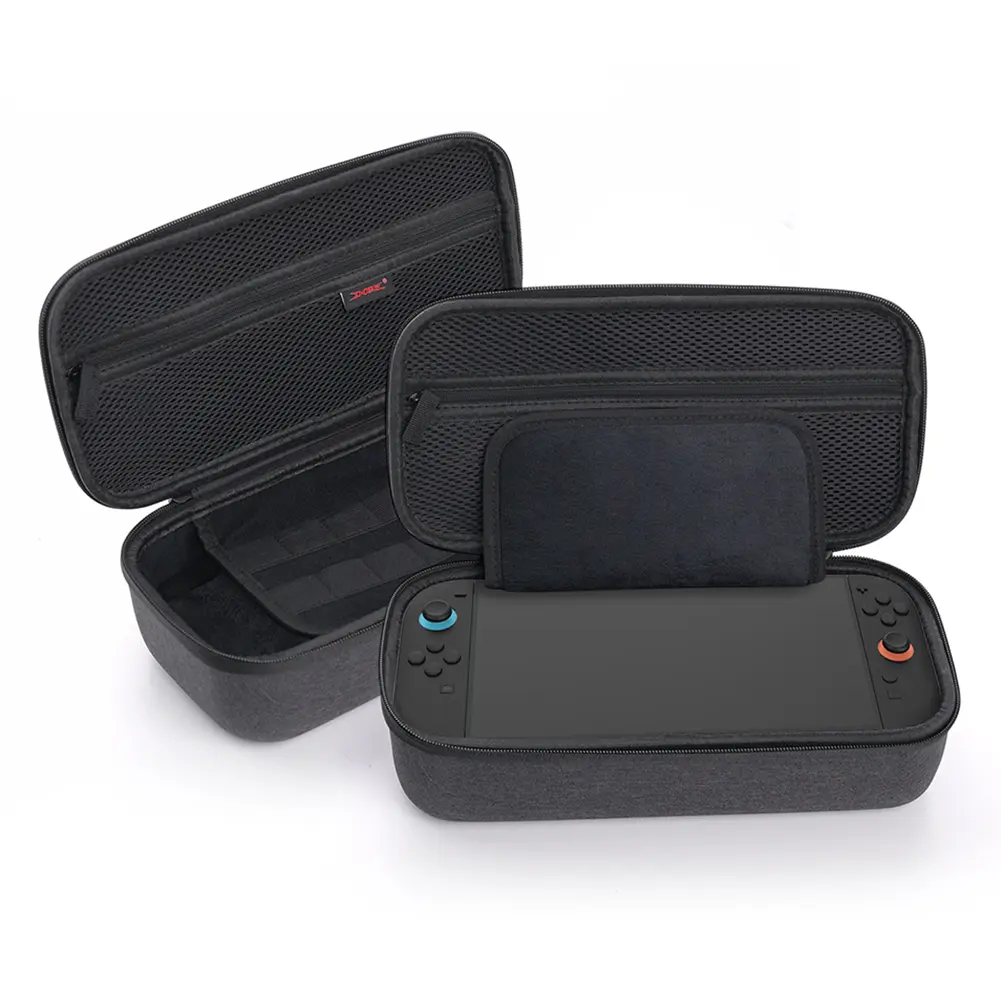 Carrying Case with 8-Bit Game Cartridge Storage Box Portable Storage Bag Organizer Bag for Switch 2 Game Console & Accessories