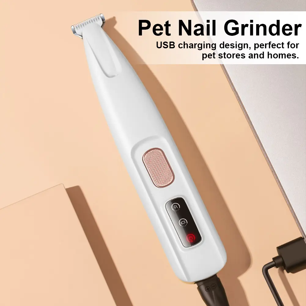 Dog Paw Trimmer with LED Light Pet Electric Pushing Scissors Waterproof Cordless for Dogs Cats Trimming Paws Eyes Ears Face Rump