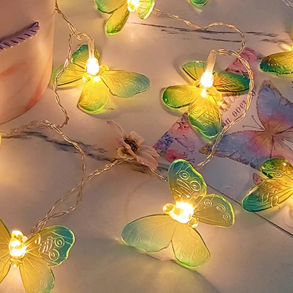 3m 20LED Butterfly Fairy Lights Creative Butterfly Night Lamp Butterfly Decorative Lights for Home Bedroom Decor