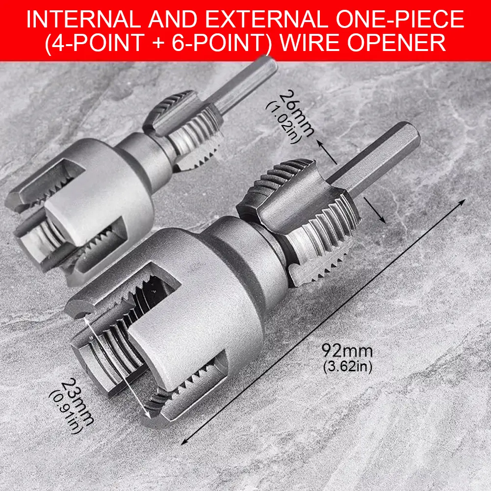 Integrated Internal & External Pipe Threading Tool 1/2 3/4 Inch PVC Pipe Threader Compatible Electric Drill Pipe Rethreading Kit