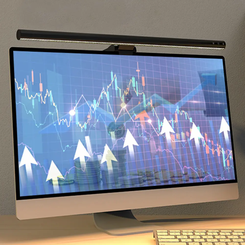 LED Computer Monitor Light Bar USB Powered Screen Light Bar Brightness/Color Temperature Adjustment Monitor Lamp for Office/Home