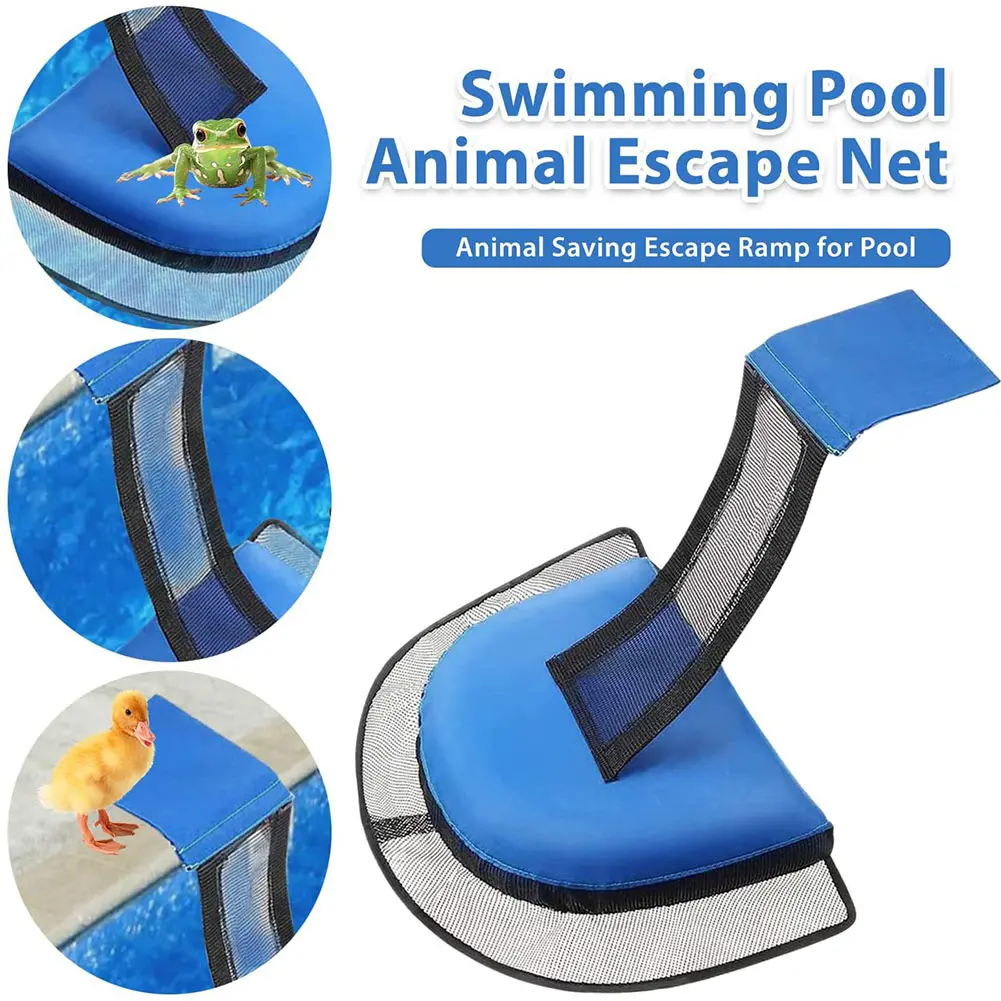1pcs Swimming Pool Small Animal Saving Escape Ramp Frog Escape Ramp Frog Saver Frog Bird Saving Pads Ladder for Outdoor Pooling