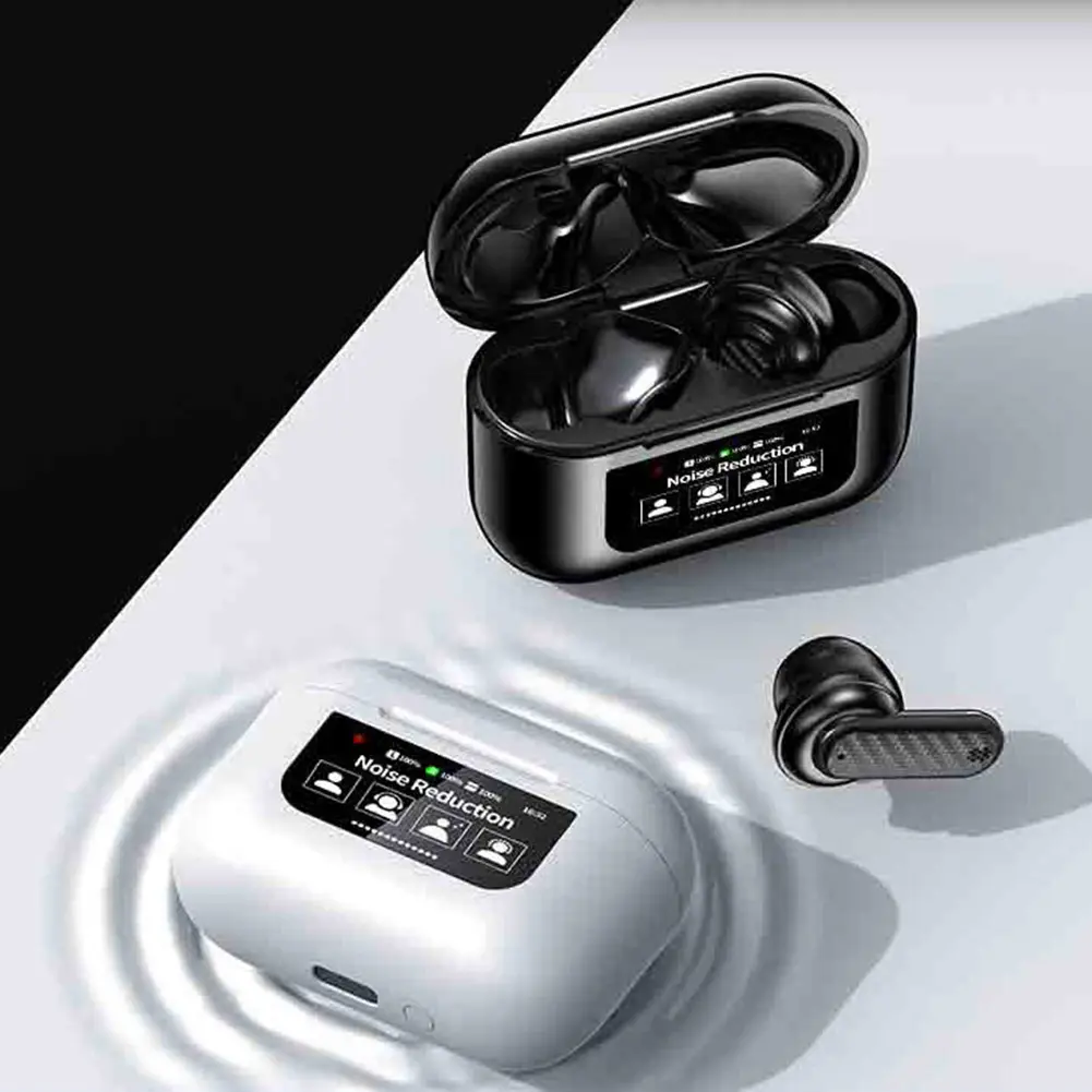 Wireless BT 5.4 Real Time Translator Earbuds Smart Touch Screen Housing 144 Languages Instant Translated Smart Voice Translator